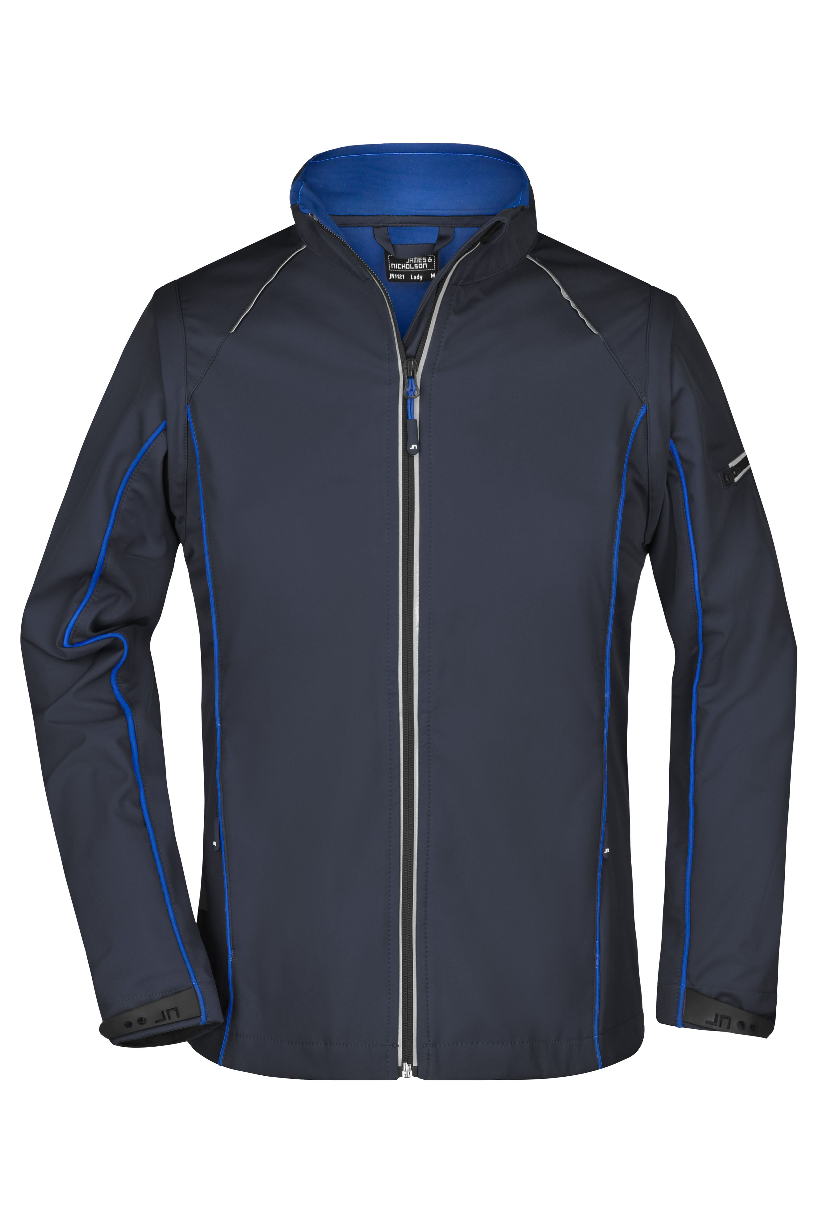 James & Nicholson Damen Softshelljacke mit abzippbaren Ärmeln navy/royal