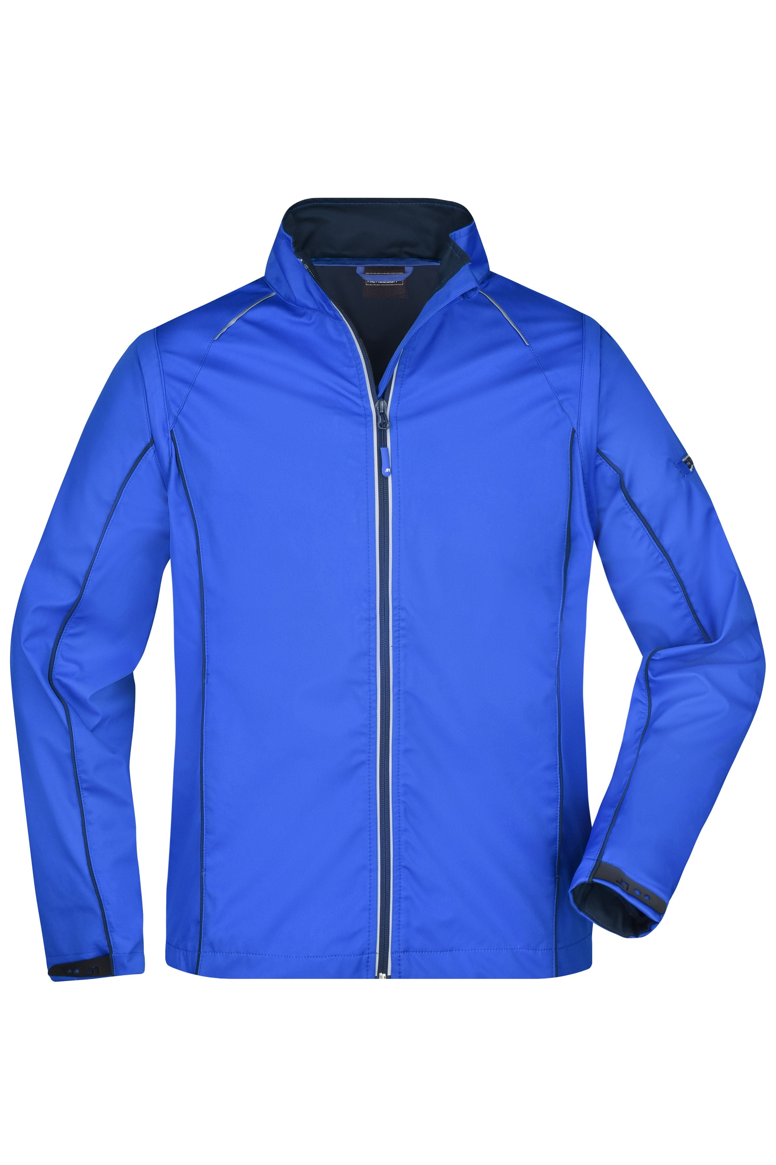 James & Nicholson Herren Softshelljacke mit abzippbaren Ärmeln nautic-blue/navy