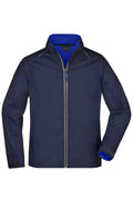 James & Nicholson Herren Softshelljacke mit abzippbaren Ärmeln navy/royal