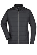 James & Nicholson Damen Hybrid Sweatjacke black