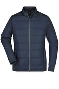 James & Nicholson Damen Hybrid Sweatjacke navy