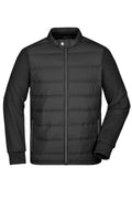 James & Nicholson Herren Hybrid Sweatjacke black