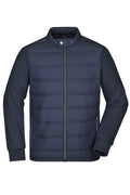 James & Nicholson Herren Hybrid Sweatjacke navy