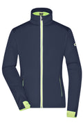 James & Nicholson Damen Softshell Sportjacke navy/bright-yellow