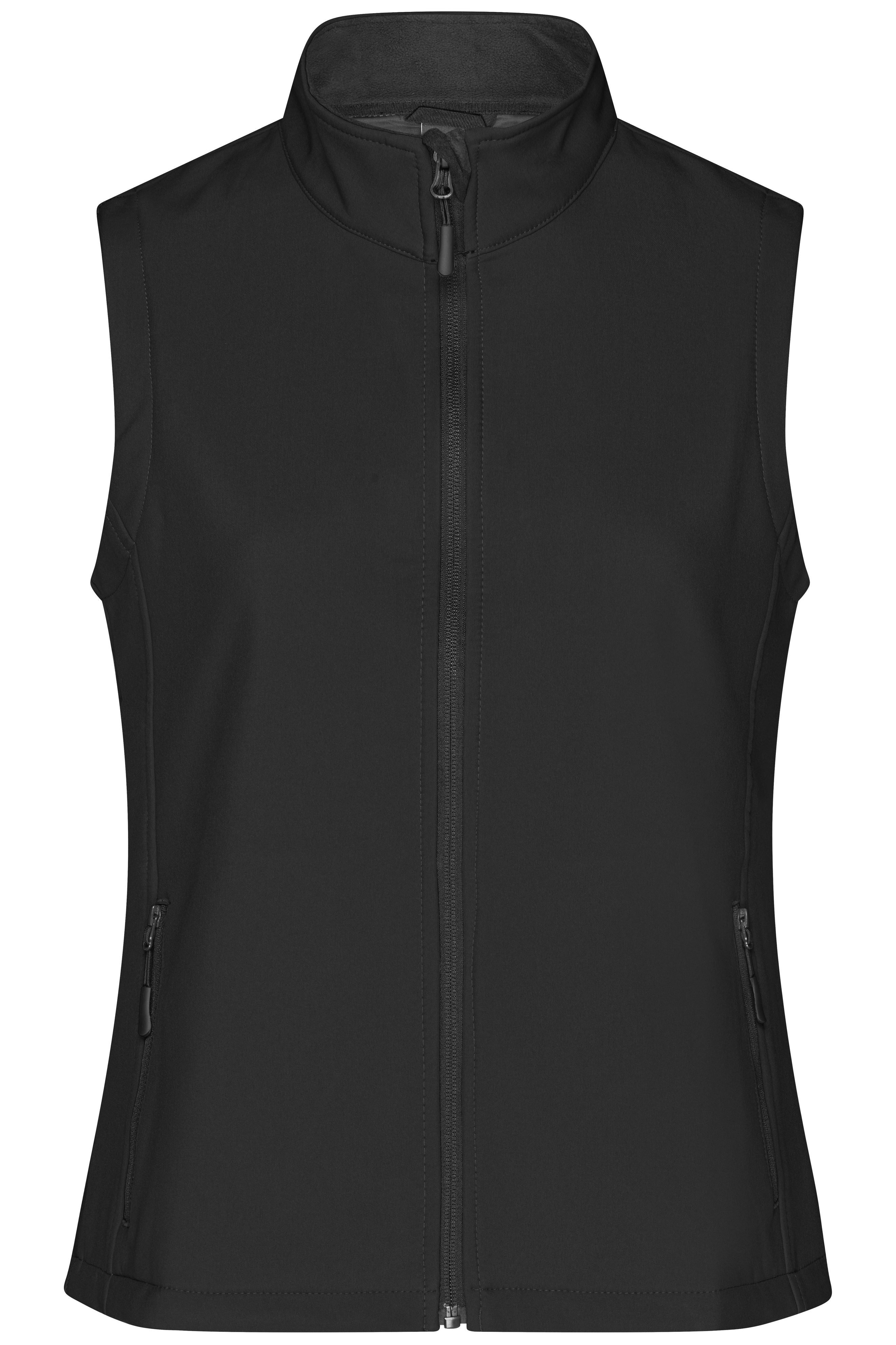 James & Nicholson Damen Softshell Weste black/black