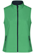 James & Nicholson Herren Softshell Weste green/navy