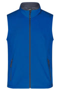 James & Nicholson Herren Softshell Weste nautic-blue/navy