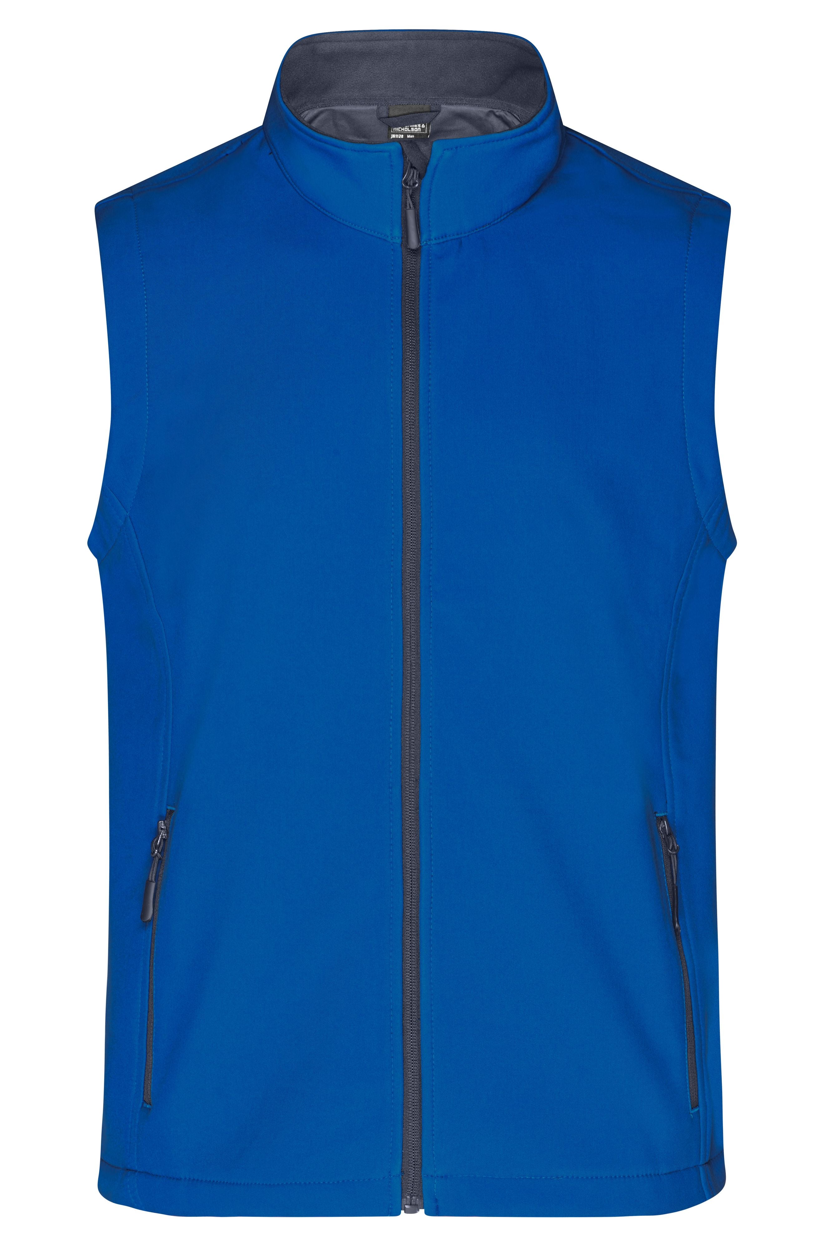 James & Nicholson Herren Softshell Weste nautic-blue/navy