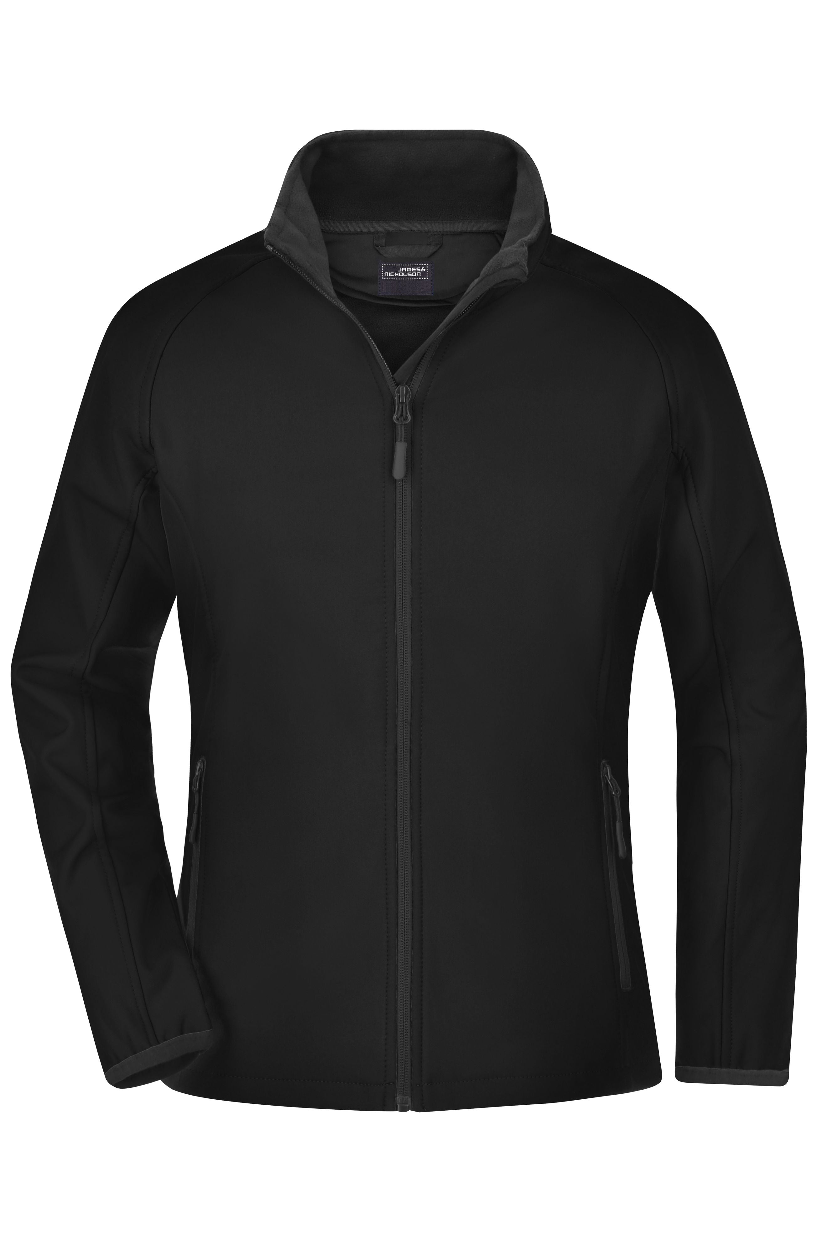 James & Nicholson Damen sportliche Softshelljacke black/black