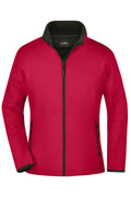 James & Nicholson Damen sportliche Softshelljacke red/black