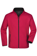 James & Nicholson Herren sportliche Softshelljacke red/black