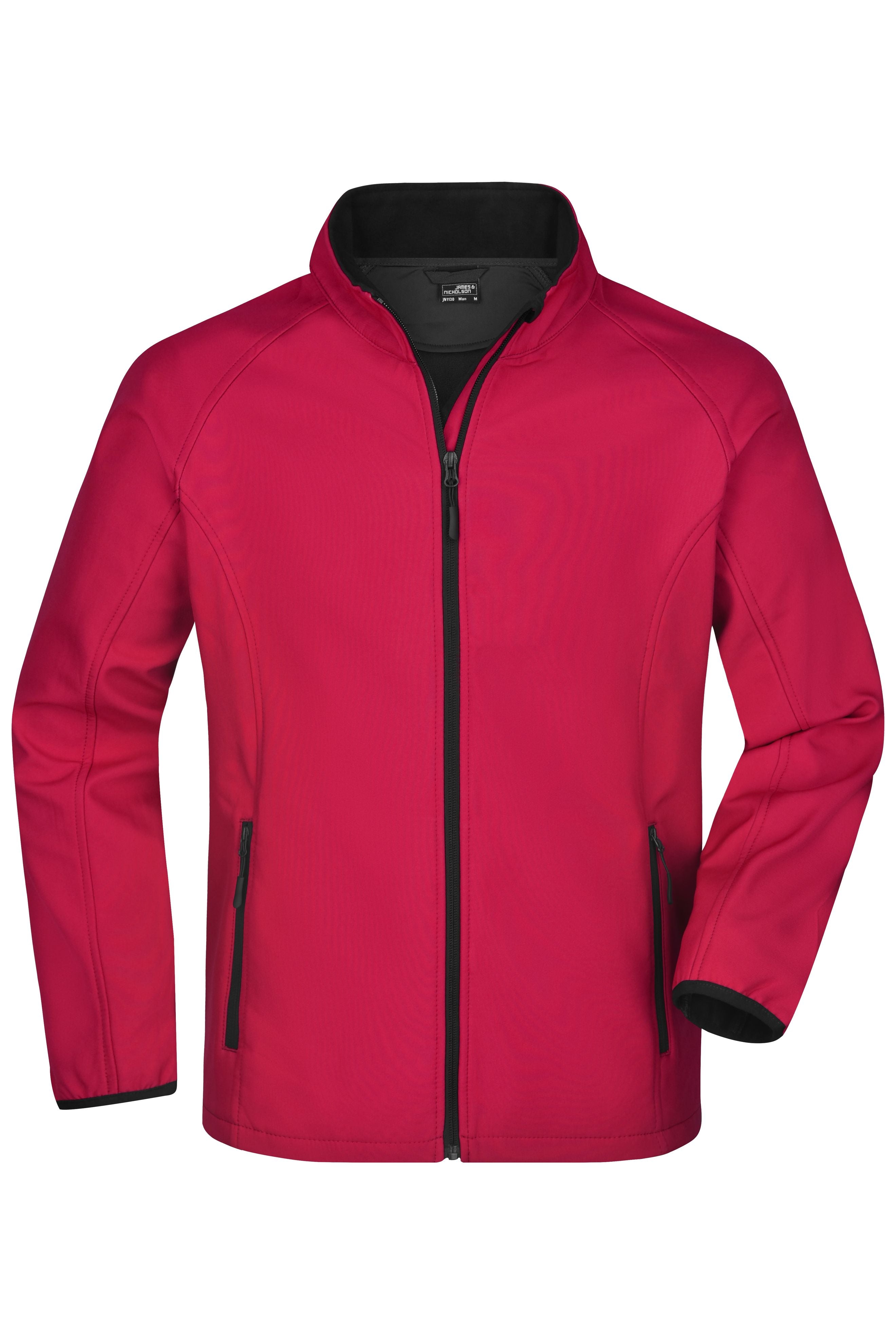 James & Nicholson Herren sportliche Softshelljacke red/black
