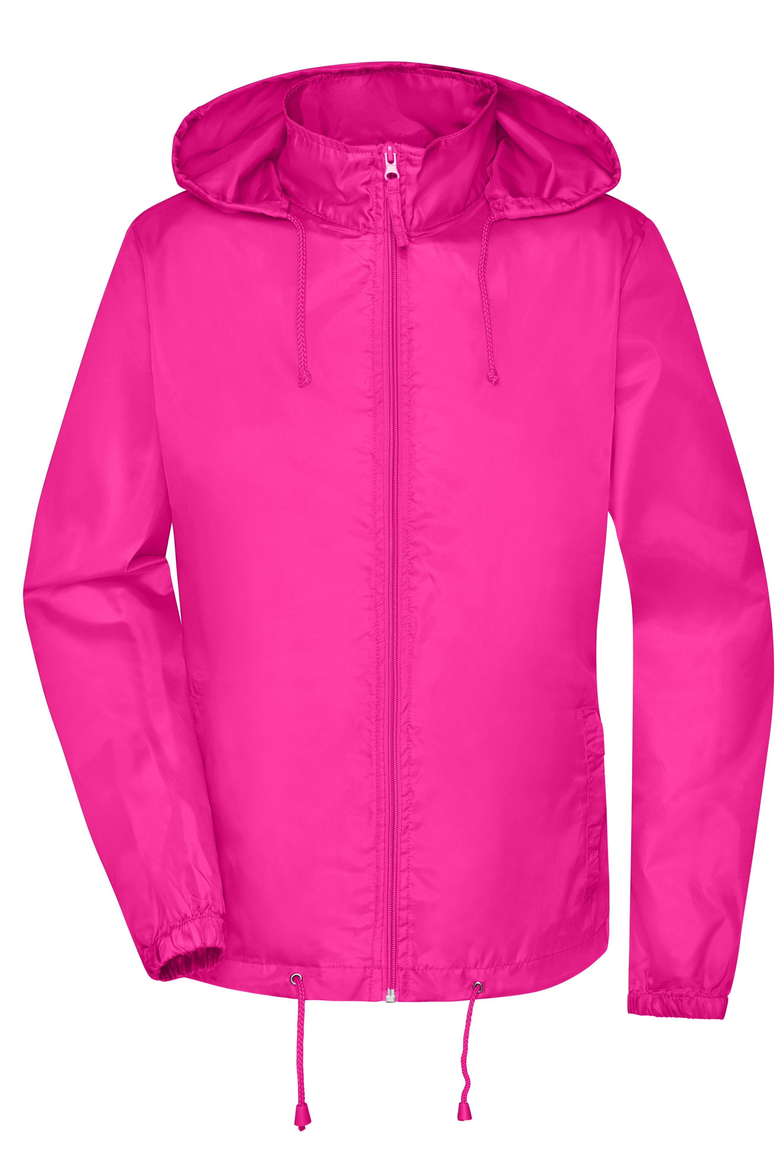James & Nicholson Damen Basic Windbreaker bright-pink