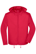 James & Nicholson Herren Basic Windbreaker light-red