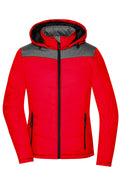 James & Nicholson Damen taillierte Winterjacke  red/anthracite-melange