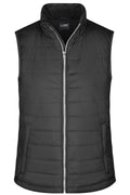 James & Nicholson Damen taillierte Steppweste black
