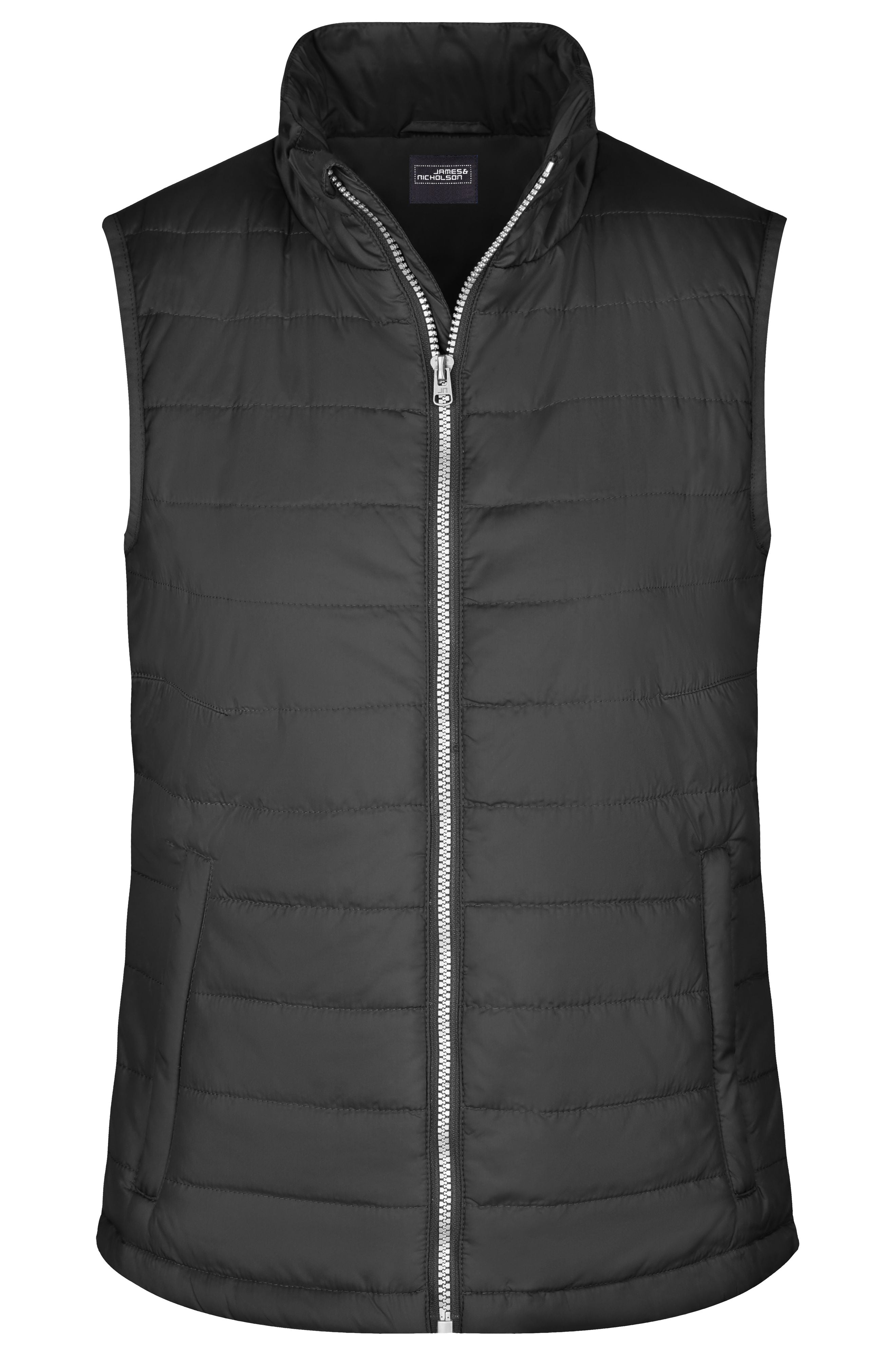 James & Nicholson Damen taillierte Steppweste black