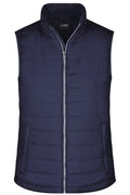James & Nicholson Damen taillierte Steppweste navy