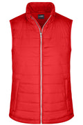 James & Nicholson Damen taillierte Steppweste red