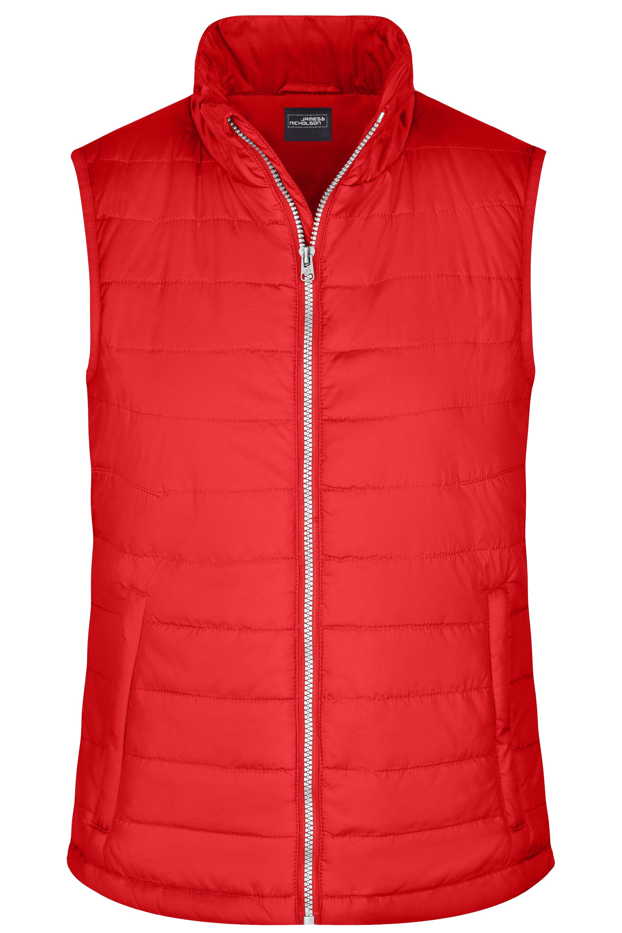 James & Nicholson Damen taillierte Steppweste red