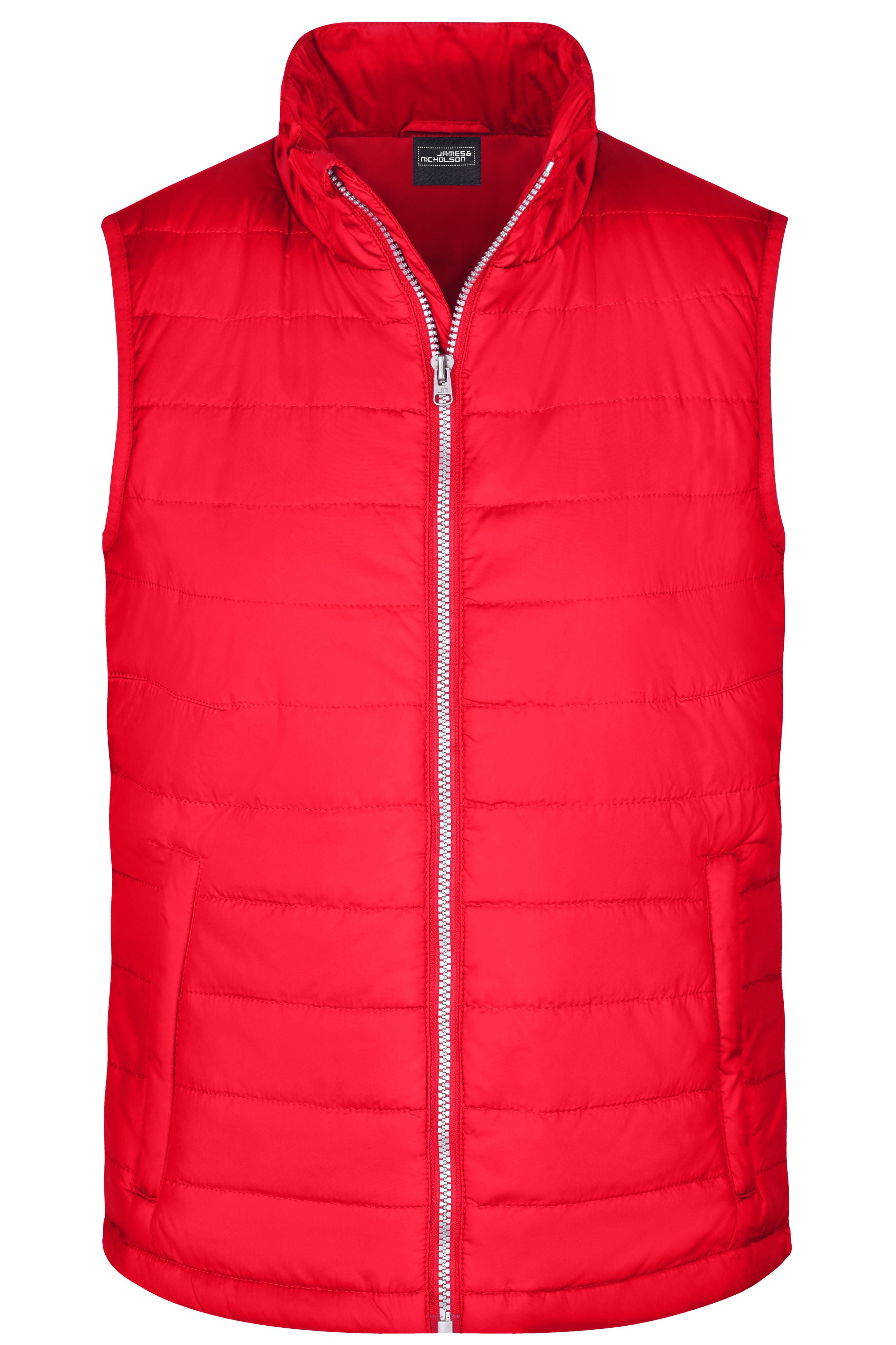 James & Nicholson Herren Steppweste red