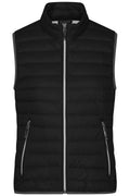 James & Nicholson Damen Daunen Steppweste black/silver