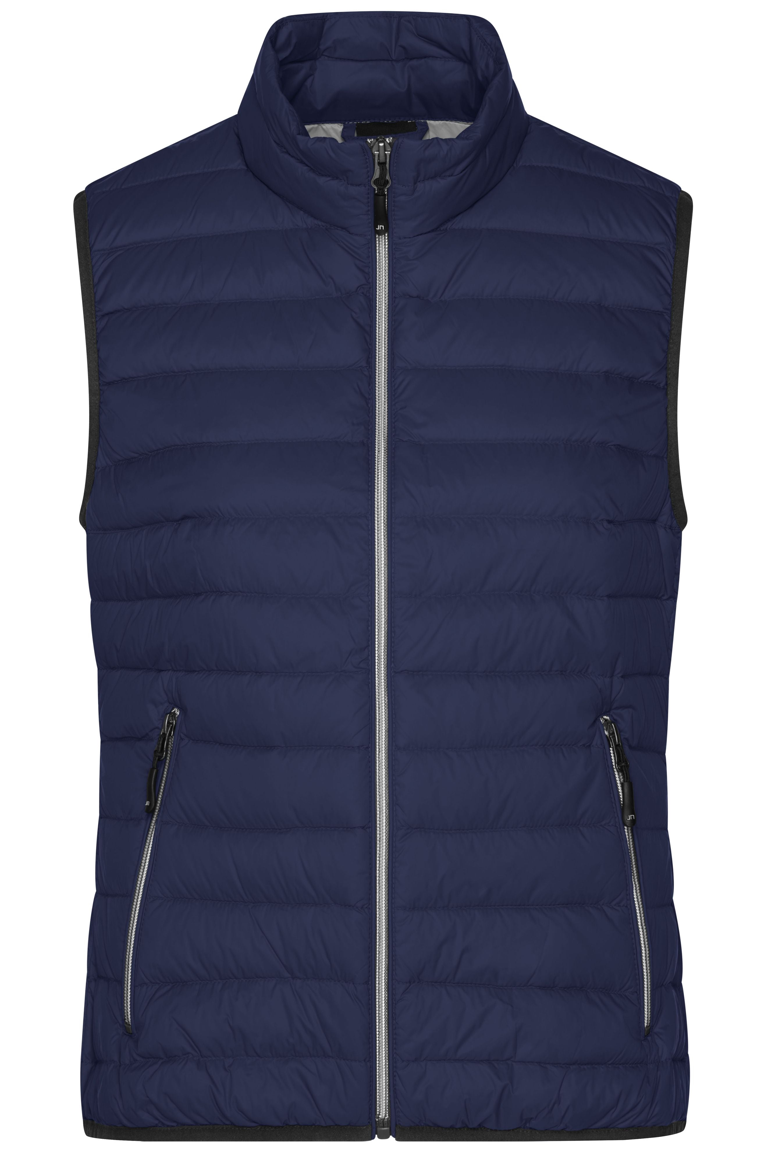 James & Nicholson Damen Daunen Steppweste navy/silver