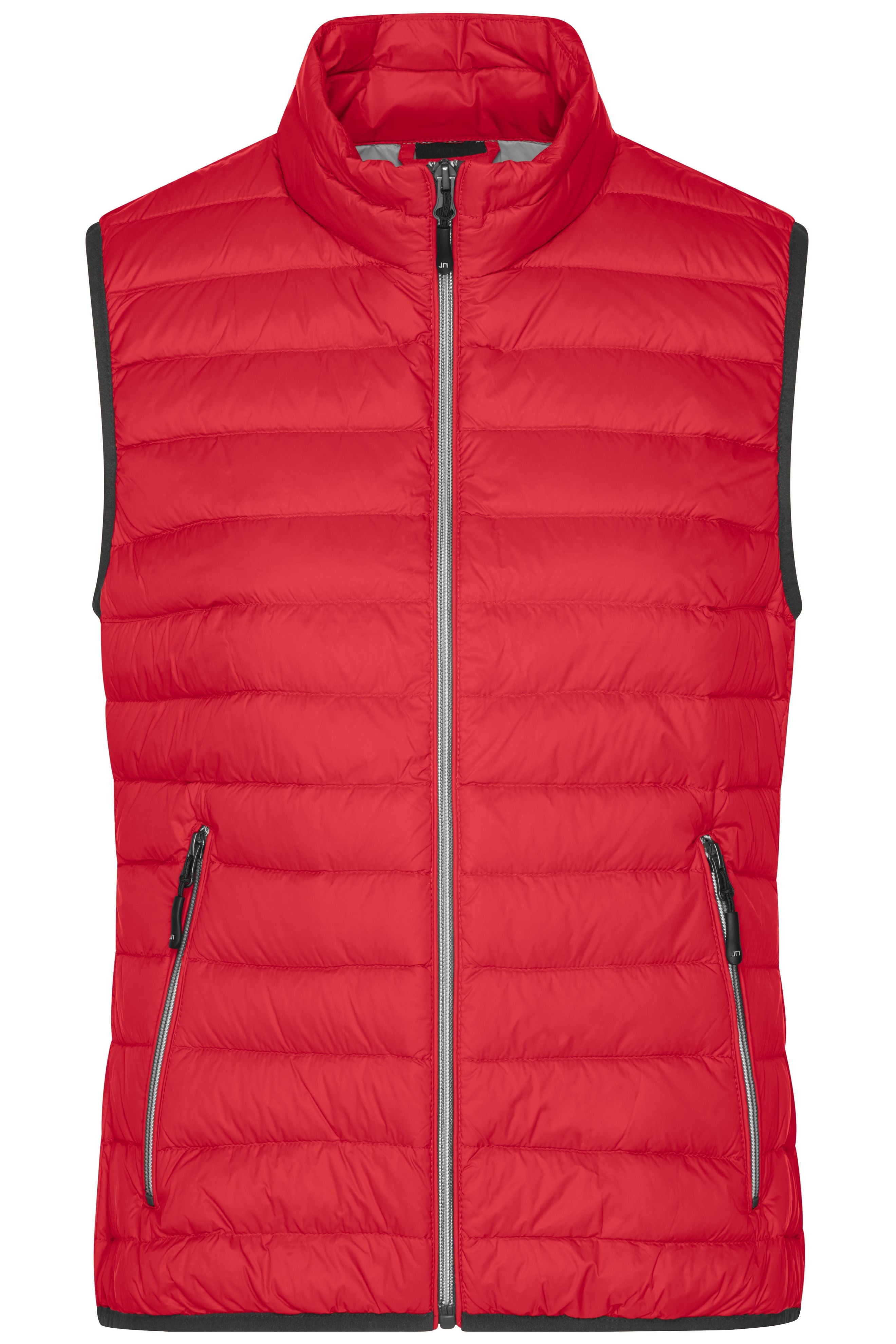 James & Nicholson Damen Daunen Steppweste red/silver