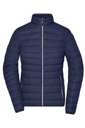 James & Nicholson Damen hochwertige taillierte Daunenjacke navy/silver