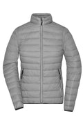 James & Nicholson Damen hochwertige taillierte Daunenjacke silver-melange/graphite