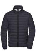 James & Nicholson Herren hochwertige Daunenjacke graphite/silver