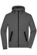 James & Nicholson Herren Kapuzen Softshelljacke dark-melange