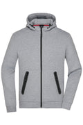 James & Nicholson Herren Kapuzen Softshelljacke light-melange