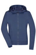 James & Nicholson Damen Kapuzen Softshelljacke navy/navy