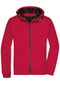 James & Nicholson Herren Kapuzen Softshelljacke red/black