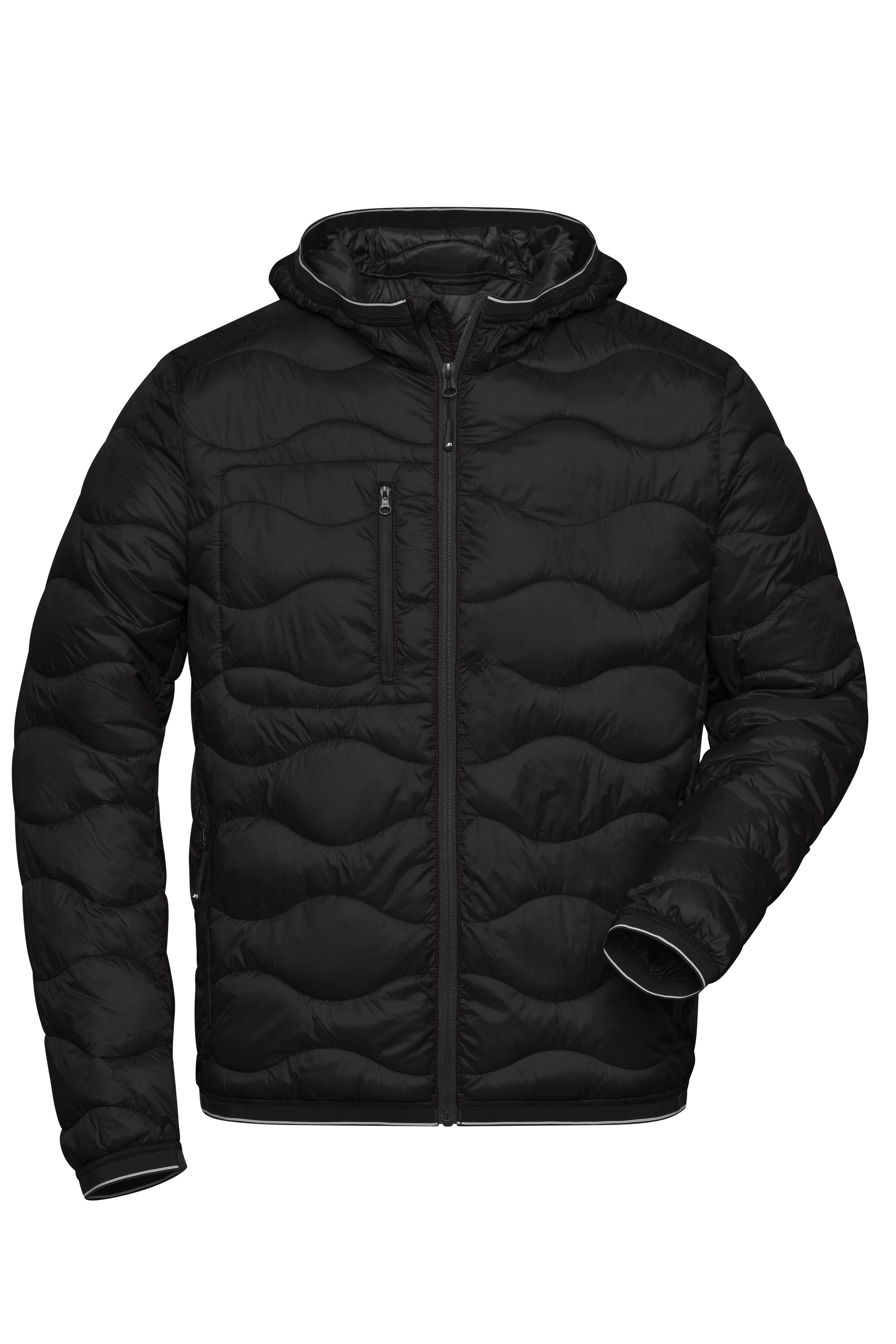 James & Nicholson Herren Steppjacke Sorona black/black