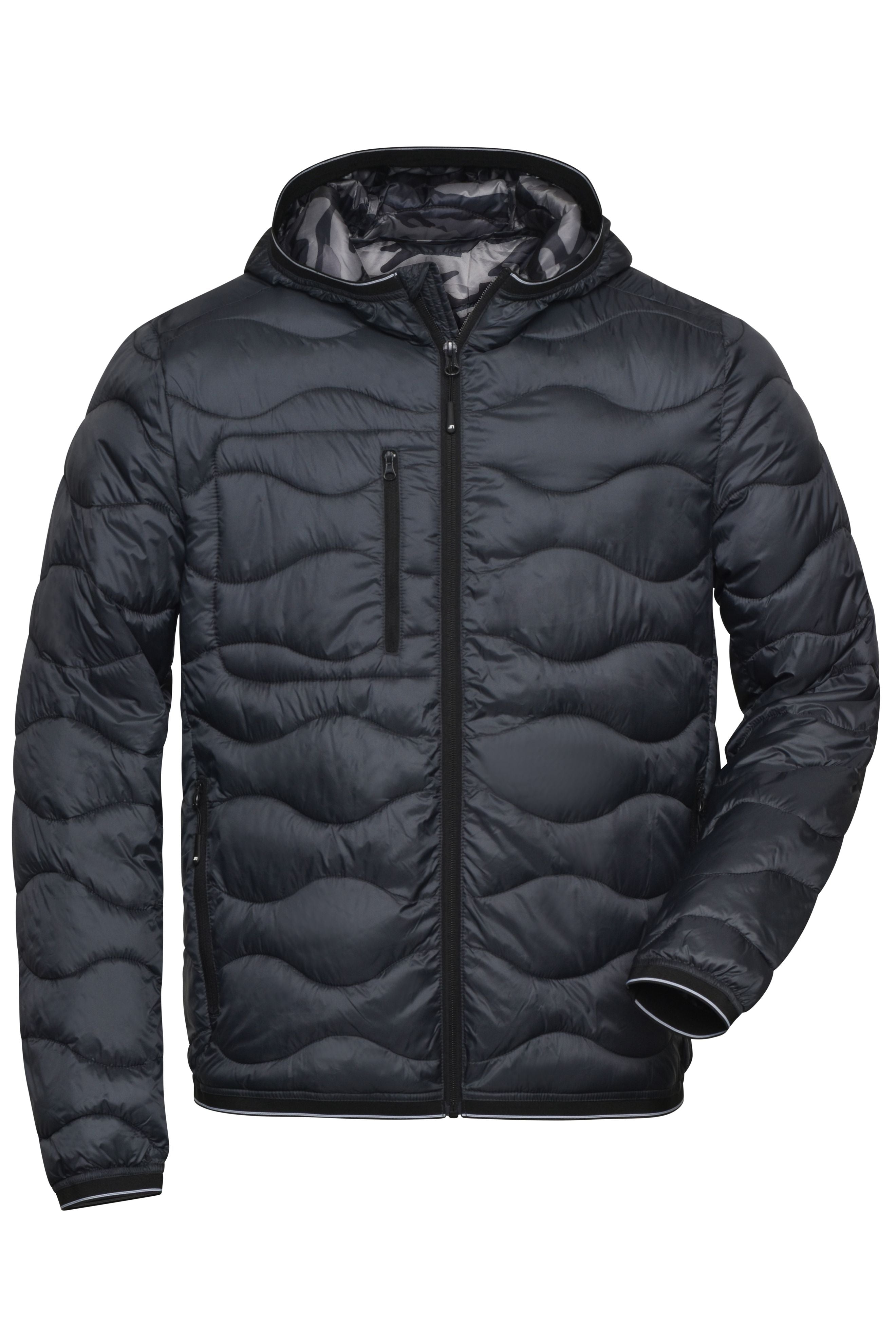 James & Nicholson Herren Steppjacke Sorona graphite/camouflage