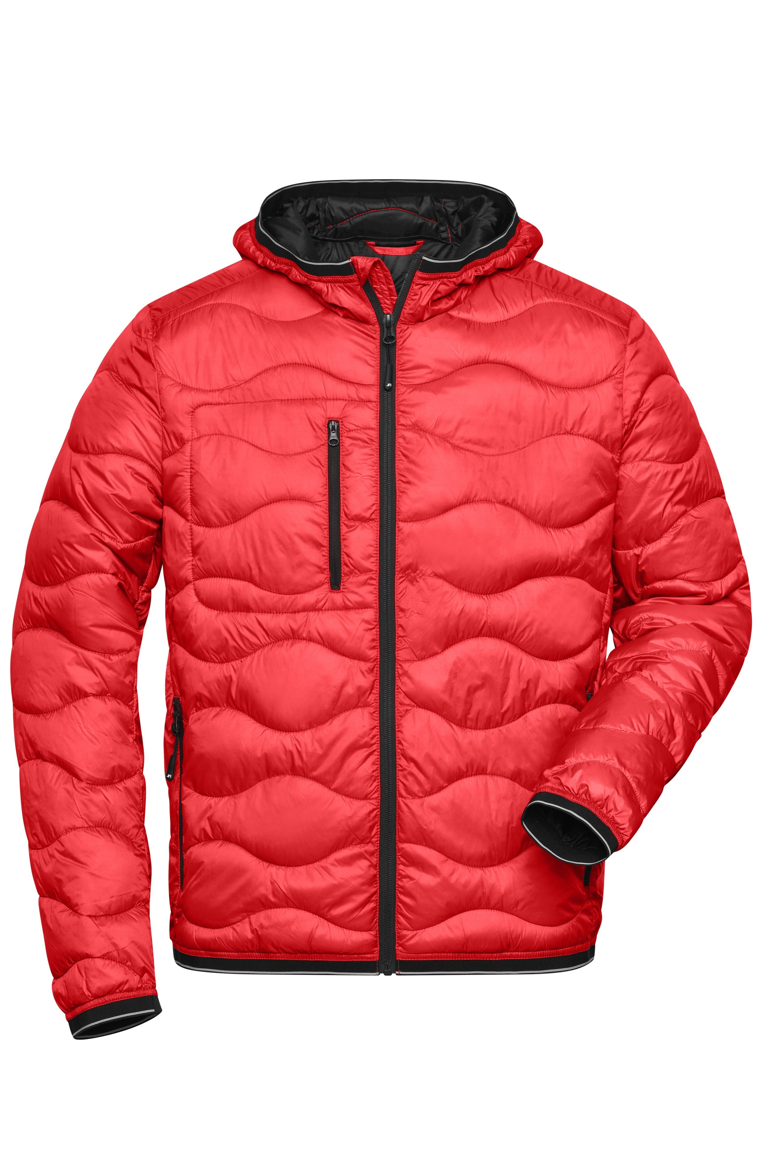 James & Nicholson Herren Steppjacke Sorona red/black