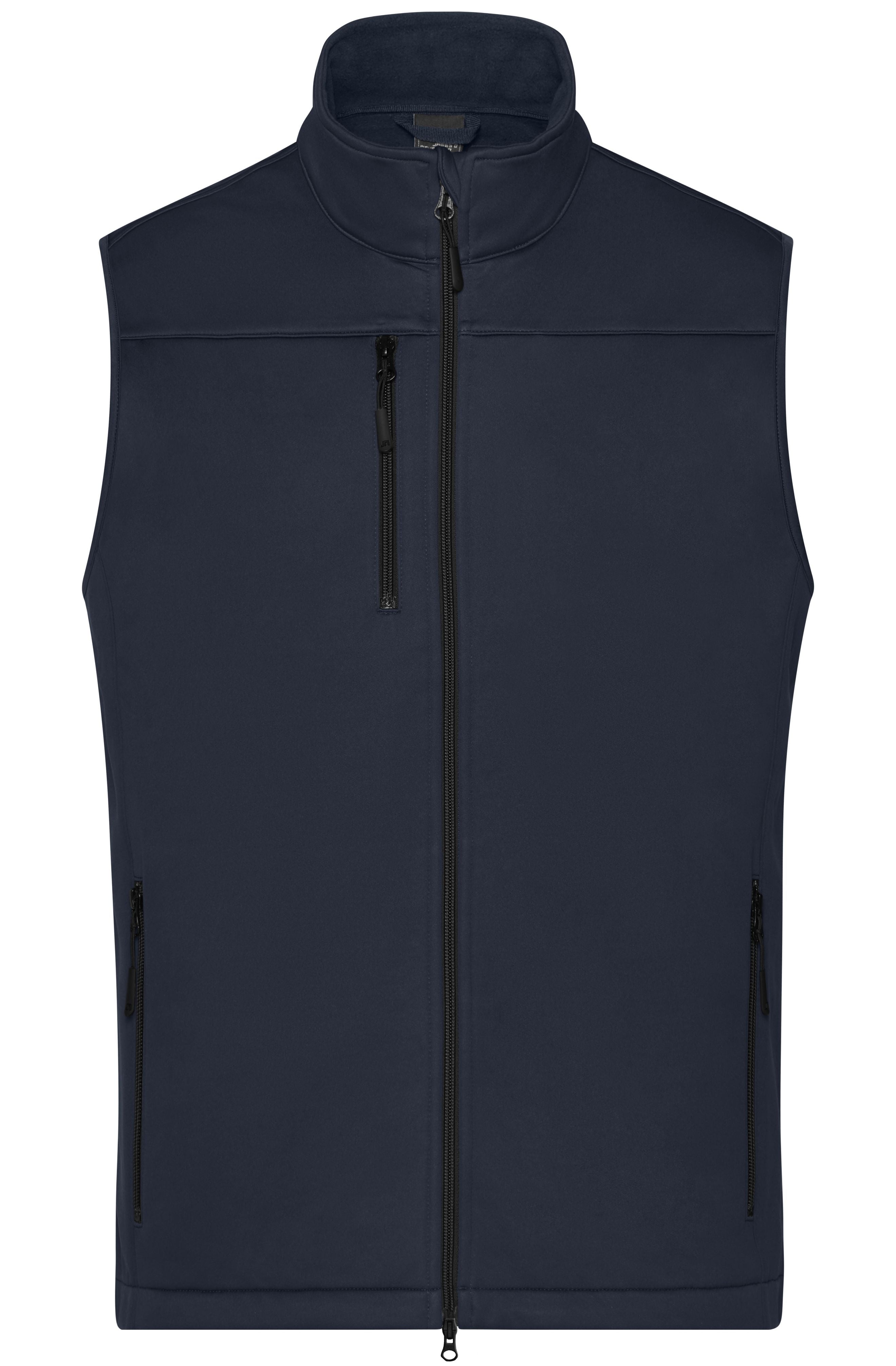 James & Nicholson Herren Softshell Weste Recycled Polyester navy