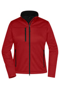 James & Nicholson Damen Softshell Jacke Recycled Polyester red