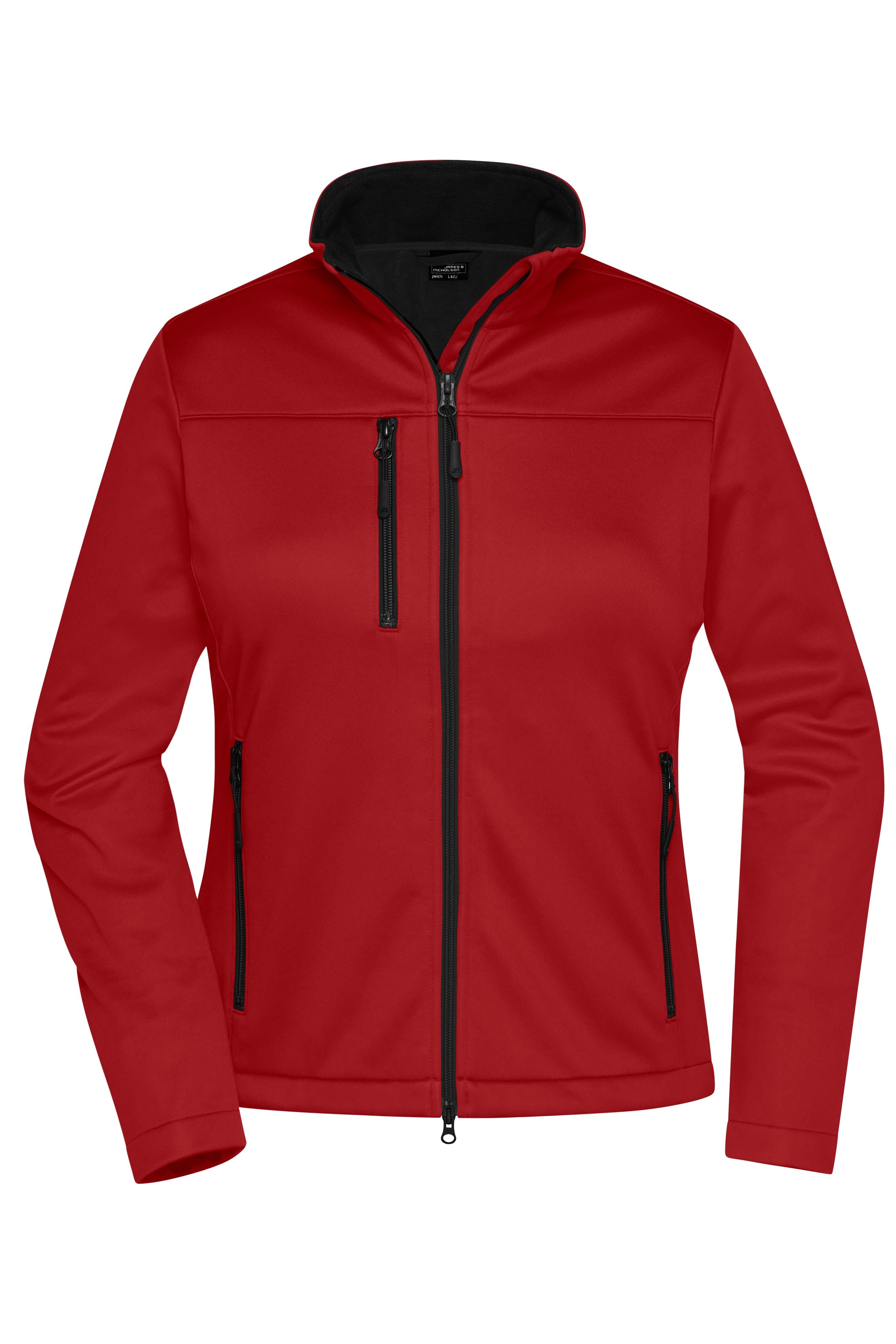James & Nicholson Damen Softshell Jacke Recycled Polyester red