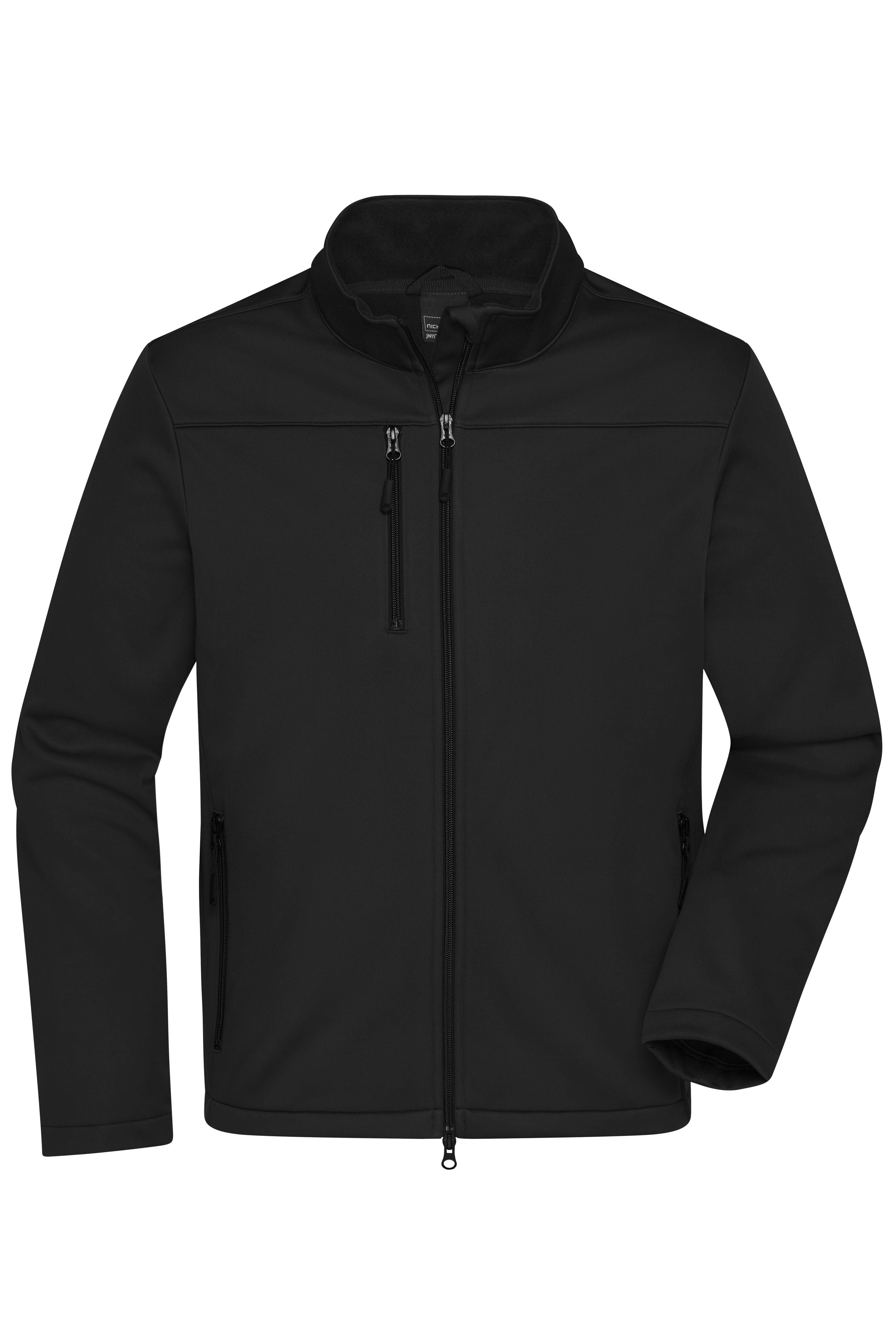 James & Nicholson Herren Softshell Jacke Recycled Polyester black