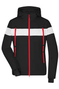 James & Nicholson Sportliche und wasserdichte Damen Winterjacke  black/white