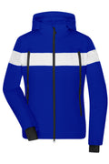 James & Nicholson Sportliche und wasserdichte Damen Winterjacke  electric-blue/white