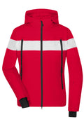 James & Nicholson Sportliche und wasserdichte Damen Winterjacke  light-red/white