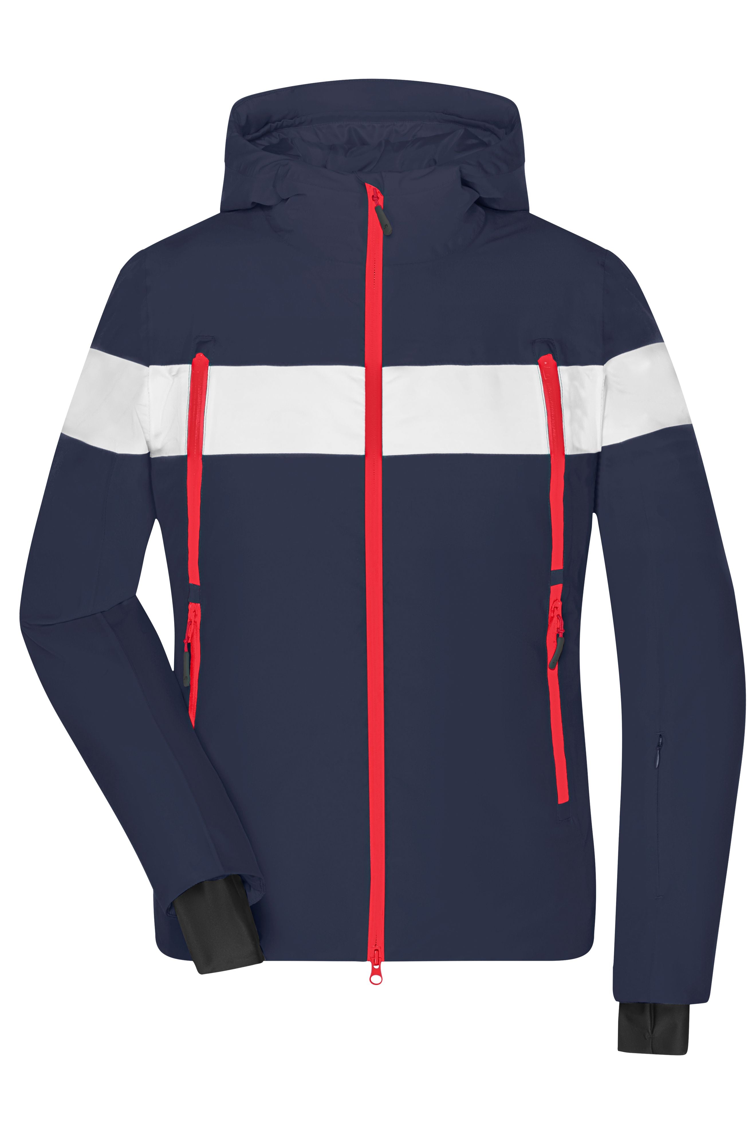 James & Nicholson Sportliche und wasserdichte Damen Winterjacke  navy/white
