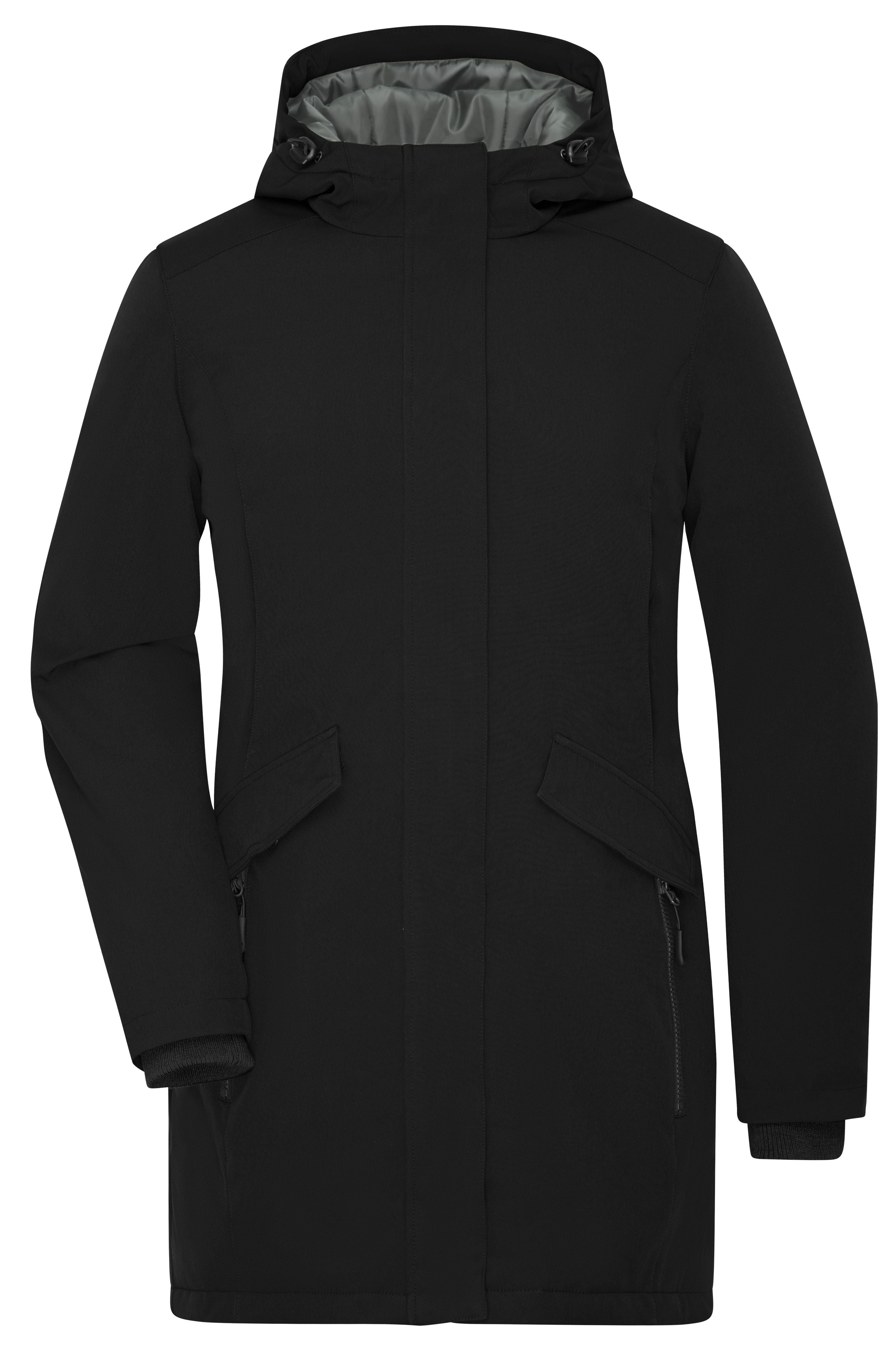 James & Nicholson Wattierter Damen Parka black