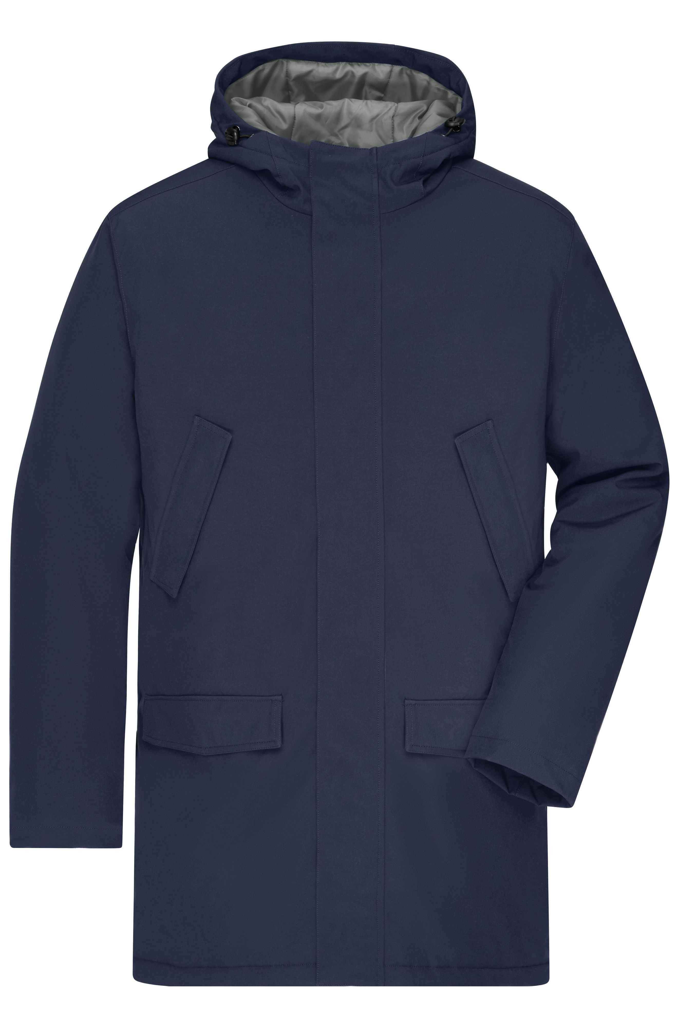 James & Nicholson Wattierter Herren Parka navy