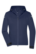 James & Nicholson Leichte, gefütterte Damen Outdoor Softshell-Jacke navy