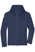 James & Nicholson Leichte, gefütterte Herren Outdoor Softshell-Jacke navy